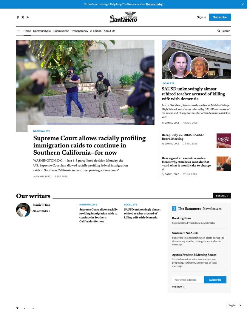 The Santanero - Gazet Theme