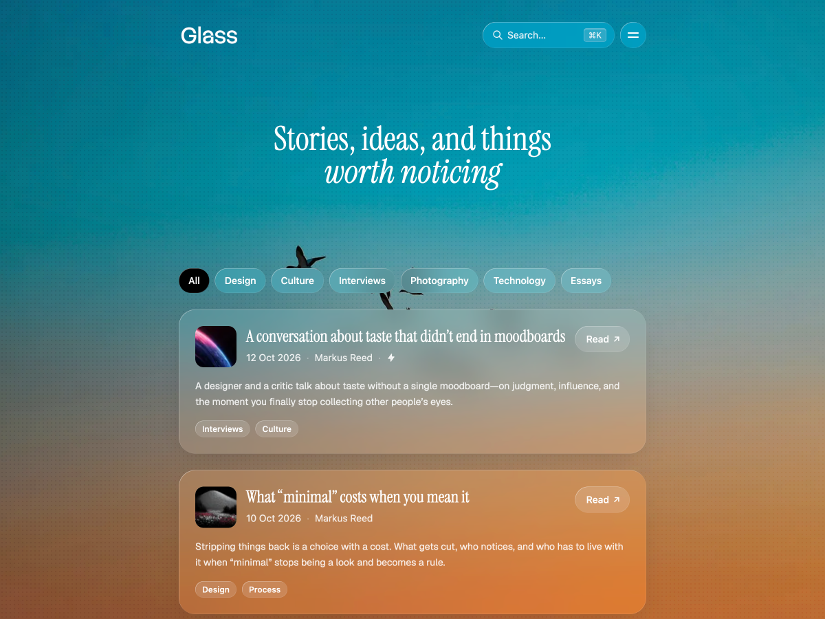 Glass Ghost Theme